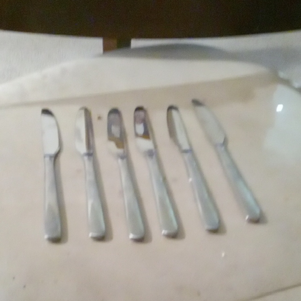Set of Silver Butter Knives